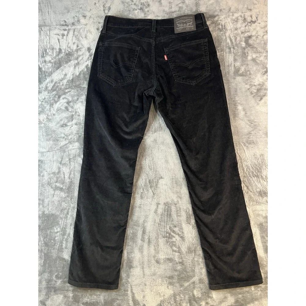 Levi's 514 Corduroy Pants Mens 30x32 Heritage Dark Black Straight